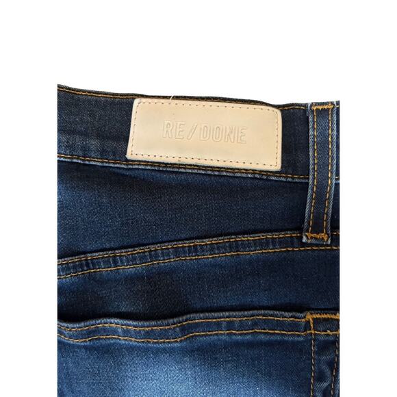 RE/DONE High Rise Stretch Straight Leg Jeans | Medium Wash Classic Denim Size 30 - Picture 5 of 5